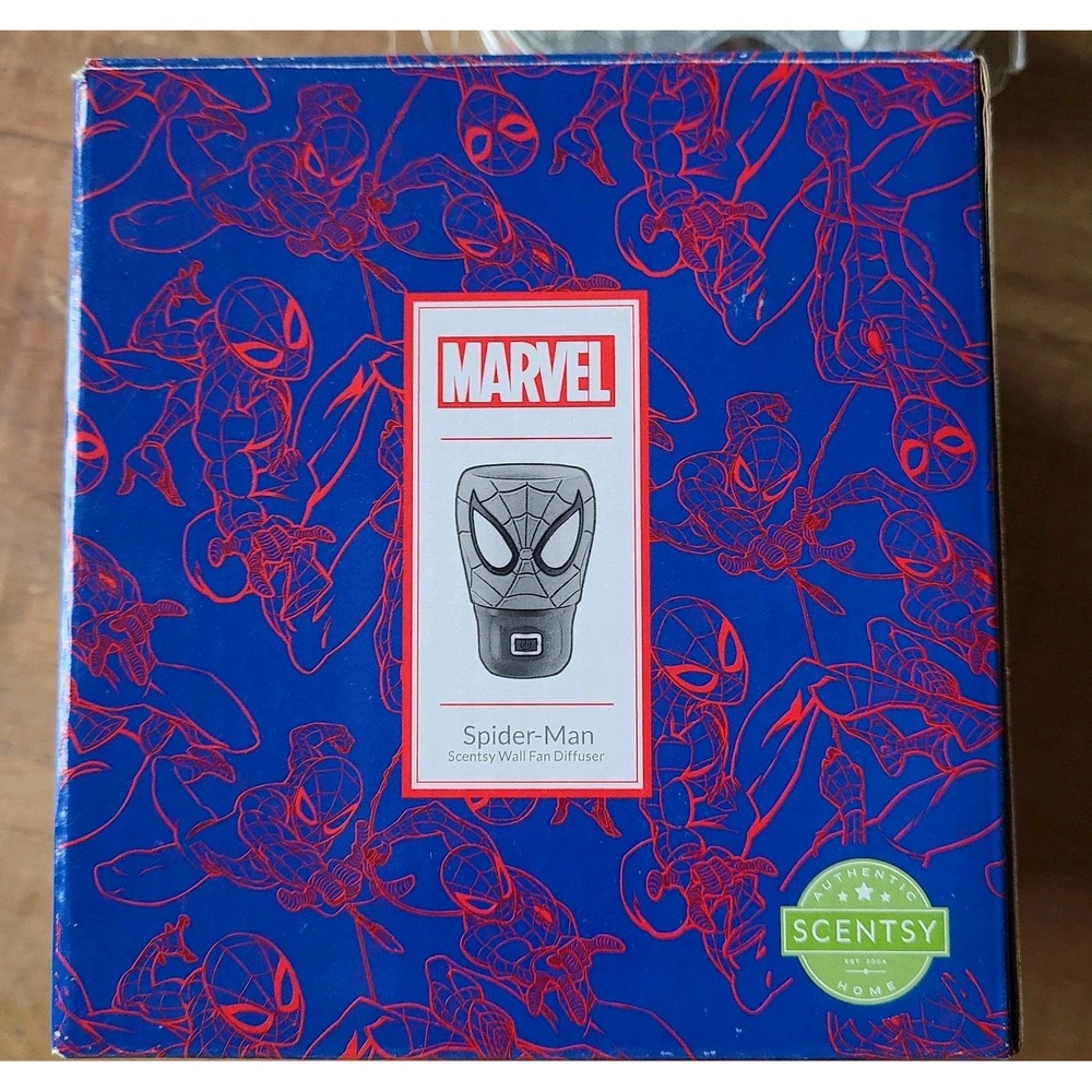 Scentsy Marvel Comics Spider-Man Wall Fan Diffuser Brand New In Box No Scent Pod